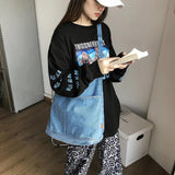 Denim Shoulder Bag Casual Female Handbag Eco-Friendly Canvas Crossbody