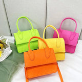 Small Leather Shoulder Bag for Women Lady Crossbody High Handle