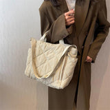 Quilted Crossbody Bag for Ladies Large Capacity Shopping Totes Bags