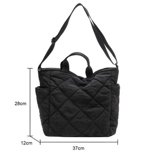 Quilted Crossbody Bag for Ladies Large Capacity Shopping Totes Bags