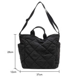 Quilted Crossbody Bag for Ladies Large Capacity Shopping Totes Bags