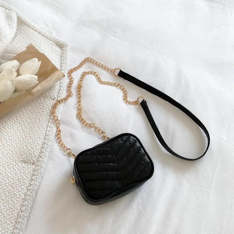Sequins Embroidery Messenger Bag Women Chain Crossbody Handbag