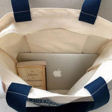 London Books Print Canvas Shoulder Bag, Casual Handbag Tote