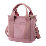 Women's Large Canvas Tote Shoulder Bag Multi-Pocket Handbag