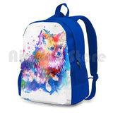 Pop Art Pomeranian Outdoor Hiking Backpack Riding Climbing Sports Bag
