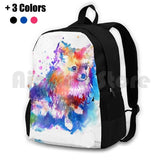 Pop Art Pomeranian Outdoor Hiking Backpack Riding Climbing Sports Bag