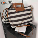 Large Capacity Knit Crossbody Bag with Zipper Soft for Travel Casual