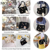 Japanese Harajuku Crossbody Bag with Badges for Shopping
