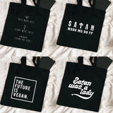 Women Canvas Shopping Tote Bags Matching Cloth Reusable Shoulder HandBags