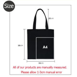 Lily Letter Print Women Shopping Bag Canvas Shoulder Eco Handbag