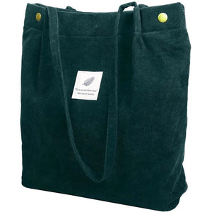 Corduroy Women Shoulder Bags - Eco-Friendly Organizer Handbags