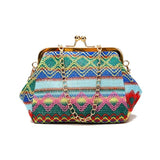 Straw Weave Clutch Bag Small Shoulder Handbag