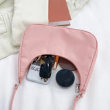 Vintage PU Leather Casual Nylon Women Small Underarm Shoulder Bags