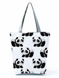 Panda Printed Handbag Eco Reusable Foldable Shopping Bag