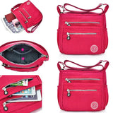 Waterproof Canvas Messenger Bag Square Purse Satchel