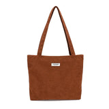 Women Casual Art Handbags Letter Embroidered Canvas Shopping Bag
