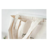 Canvas Tote Shoulder Bag Cotton Shopping Bags for Women Champagne Double Strap