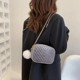 Winter Flap Shoulder Bag Women Vintage Crossbody Messenger Handbags