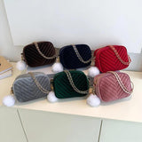 Winter Flap Shoulder Bag Women Vintage Crossbody Messenger Handbags