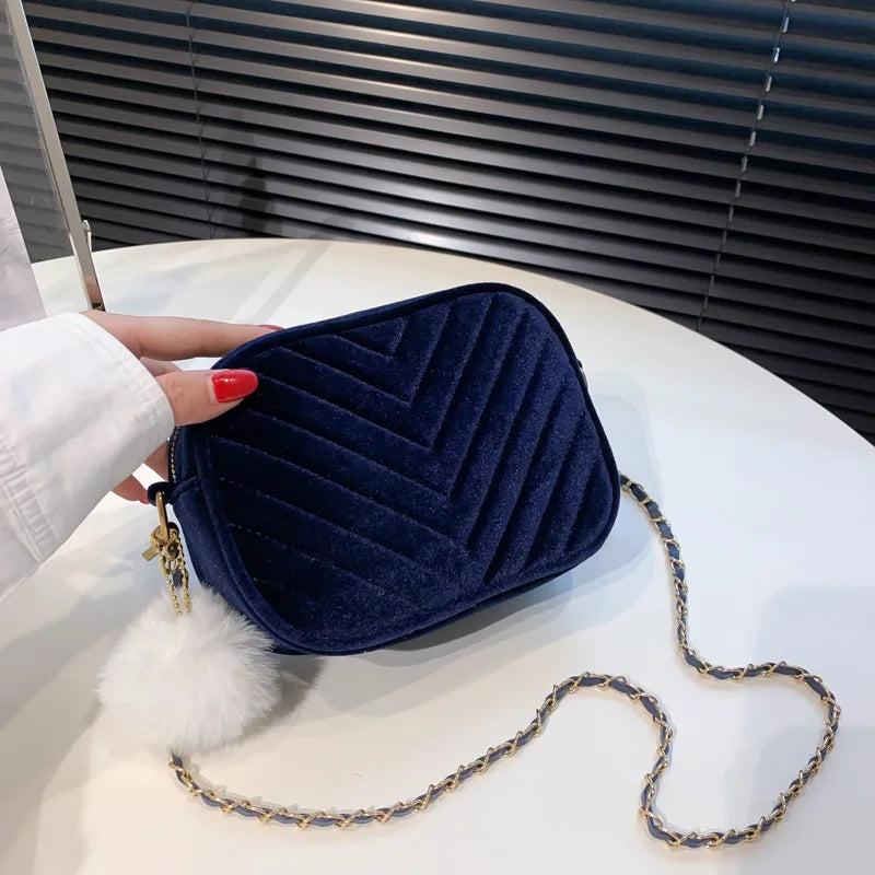 Winter Flap Shoulder Bag Women Vintage Crossbody Messenger Handbags