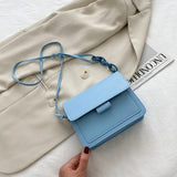 Lightweight PU Leather Crossbody Bag