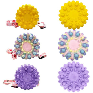 Toddler Girl Fidget Shoulder Bag Crossbody Purse Wallet Sensory Toy