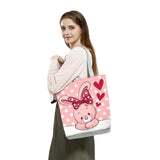 Cute Animal Print Women Handbag - Panda Rabbit Pig Horse Gift Tote