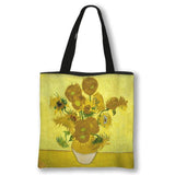 Van Gogh Oil Painting Canvas Tote Bag Retro Art Travel Bag Women Leisure Eco Sho