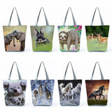 Animal Print Large Capacity Shoulder Travel Beach Bag