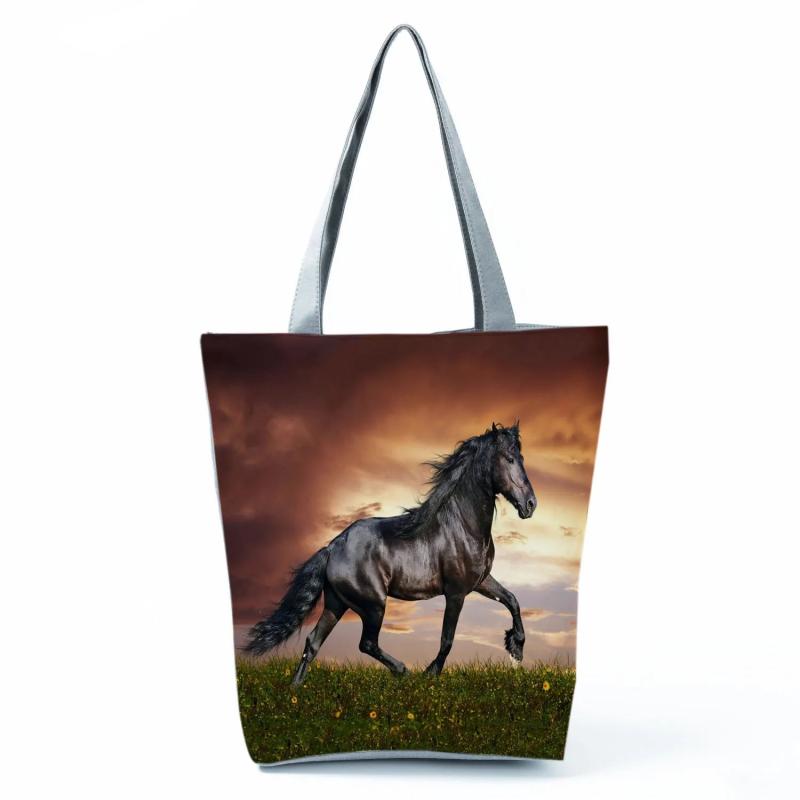 Animal Print Large Capacity Shoulder Travel Beach Bag