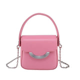 Mini PU Leather Chain Crossbody Bag Women Handbag Candy Shoulder Tote