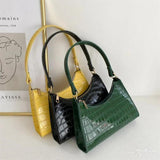 Retro Casual Women Totes Shopping Bag Female Leather Solid Chain Handbag
