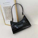 Retro Casual Women Totes Shopping Bag Female Leather Solid Chain Handbag