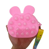 Toddler Girl Fidget Shoulder Bag Bunny Crossbody Purse Funny Bubble