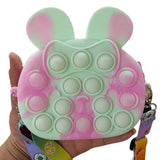 Toddler Girl Fidget Shoulder Bag Bunny Crossbody Purse Funny Bubble