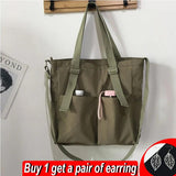 Waterproof Oxford Bucket Bag Multifunction Shoulder Bag