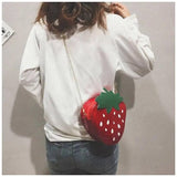 Soft Girl Carrot Strawberry Bag Student Japanese Plush Bag