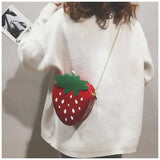 Soft Girl Carrot Strawberry Bag Student Japanese Plush Bag