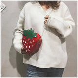 Soft Girl Carrot Strawberry Bag Student Japanese Plush Bag