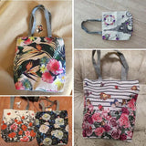 Women Printed Shoulder Bag Reusable Daily Use Women eco Shopping Bag Women Tote