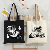 Hanako-kun Anime Canvas Shopper Bag Harajuku Gothic Style Vintage Handbag