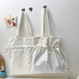 Thick Women Shoulder Bag Pure Ladies Students Shopping Handbag