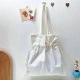 Thick Women Shoulder Bag Pure Ladies Students Shopping Handbag