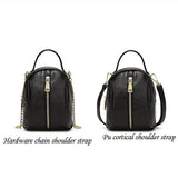 Women PU Leather Satchel Mini Shoulder Bag Female Handbag