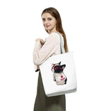 Cartoon Dog Print Tote Bag for Women