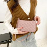 Mini Lingge Women's Bag PU Leather Crossbody Shoulder Handbags