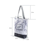 Miyahouse Canvas Shoulder Bag Women Tote Handbag Printed Beach Bag