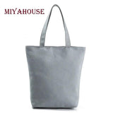 Miyahouse Colorful Floral Printed Shoulder Bag Canvas Tote Handbag