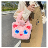 Cartoon Stuffed Cat Doll Handbag Net Red Shoulder Bag