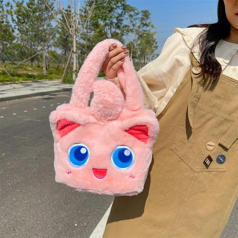 Cartoon Stuffed Cat Doll Handbag Net Red Shoulder Bag